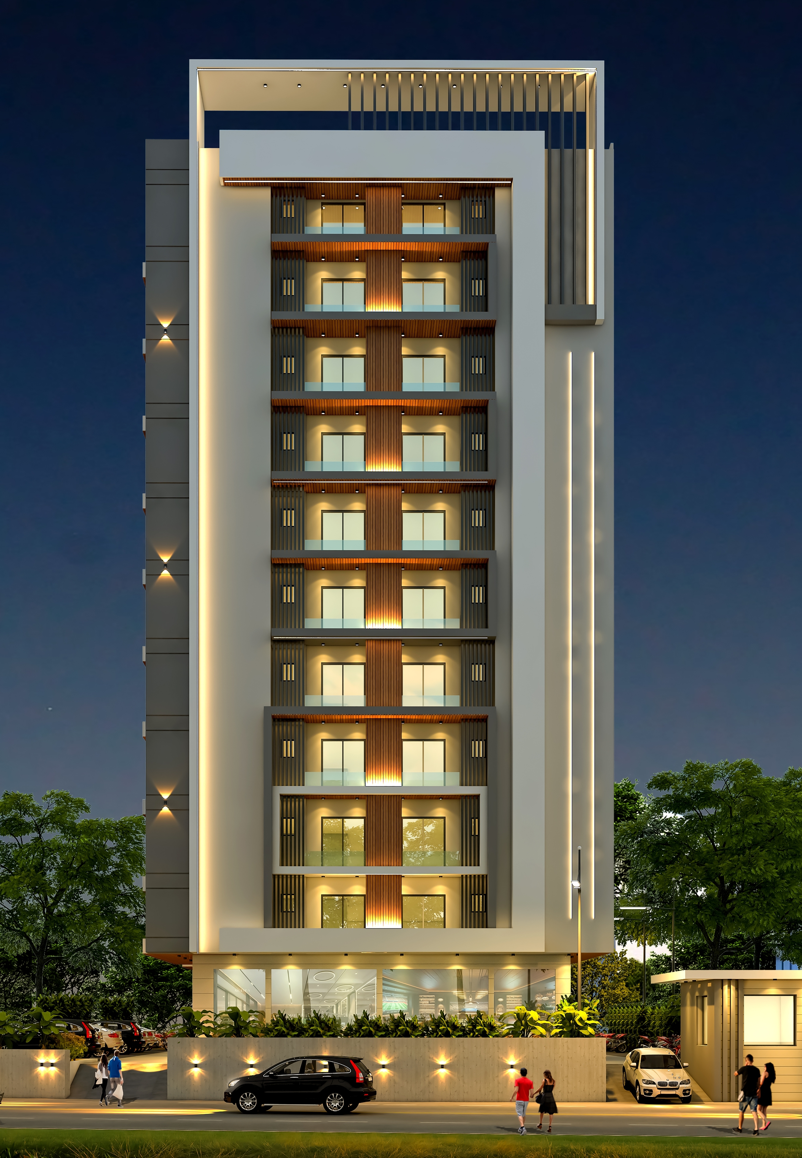 Rajat Residancy exterior architecture
