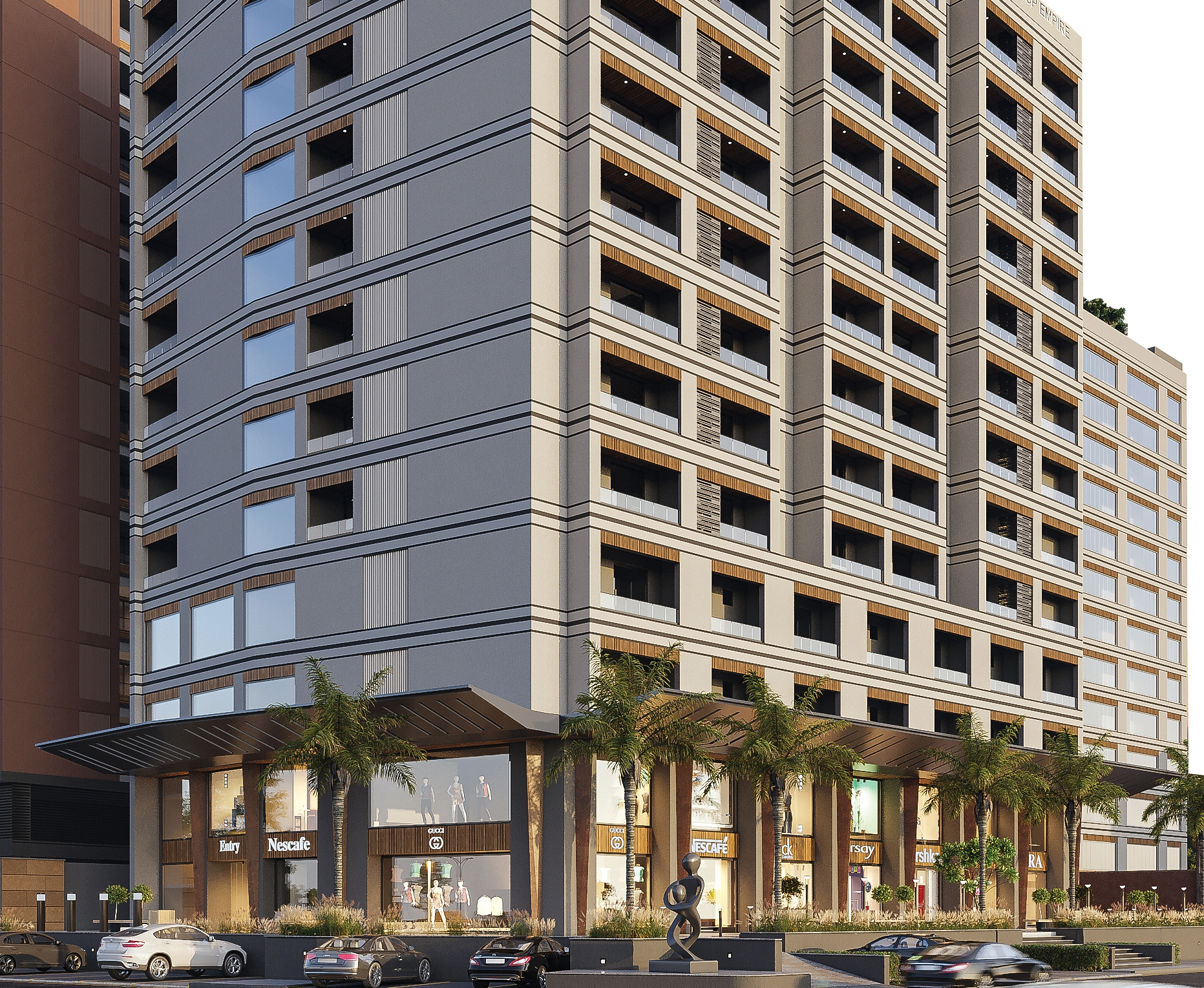 Rajat Residancy facade and street-level design