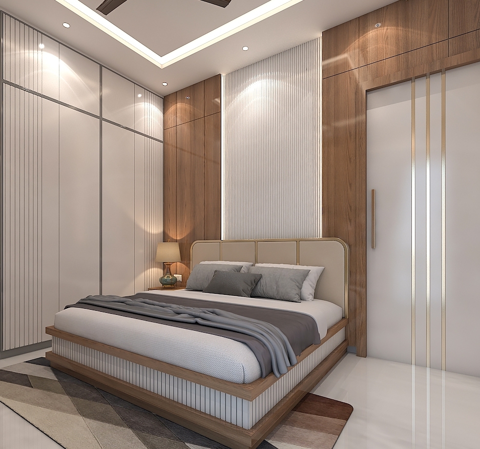 Second bedroom interior design render